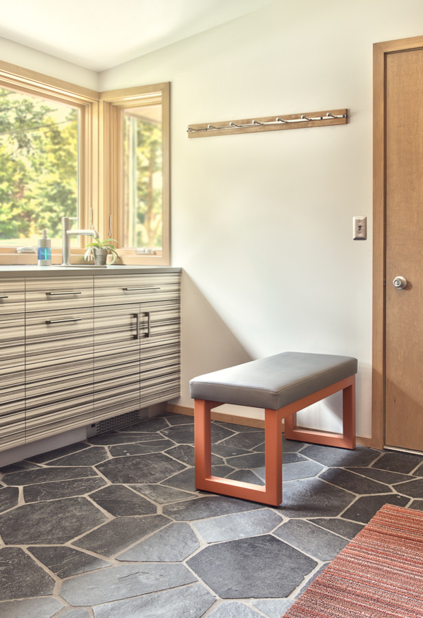 Design ideas for a midcentury utility room in Detroit.