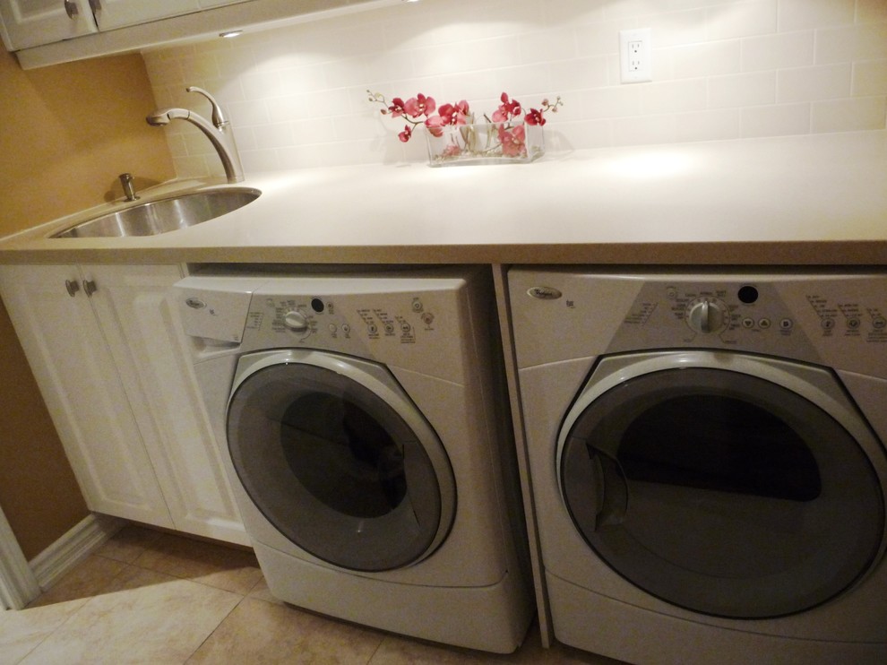 Inspiration for a timeless laundry room remodel in Toronto