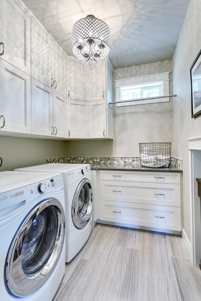 Photo of a classic utility room in Portland.