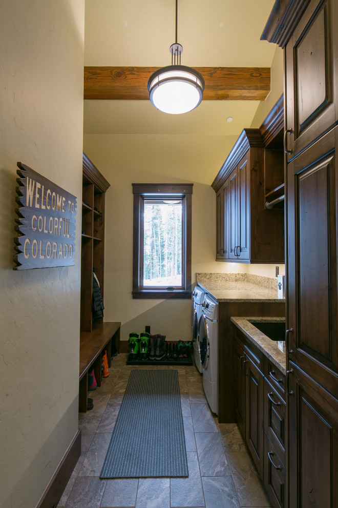 This is an example of a rustic utility room in Denver.