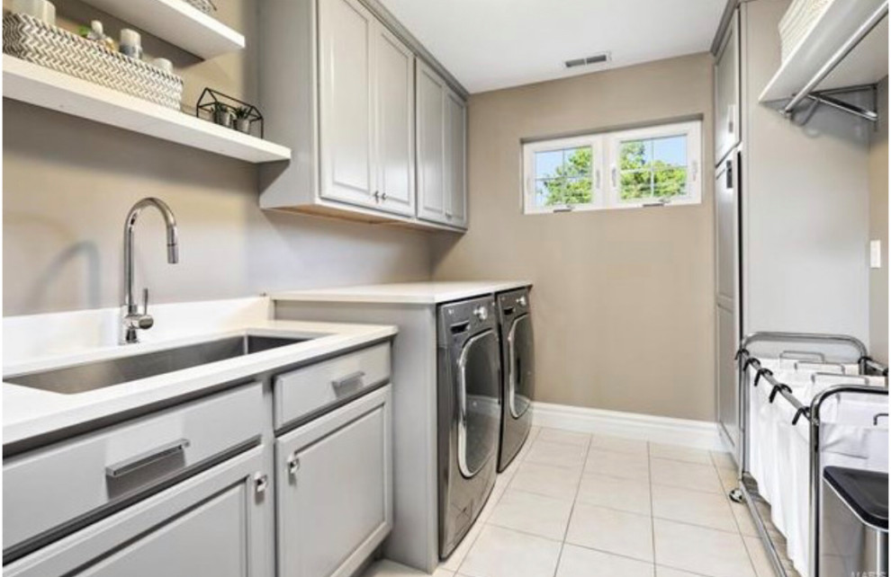 Kassebaum Midcentury Laundry Room St Louis by Prime Designs by