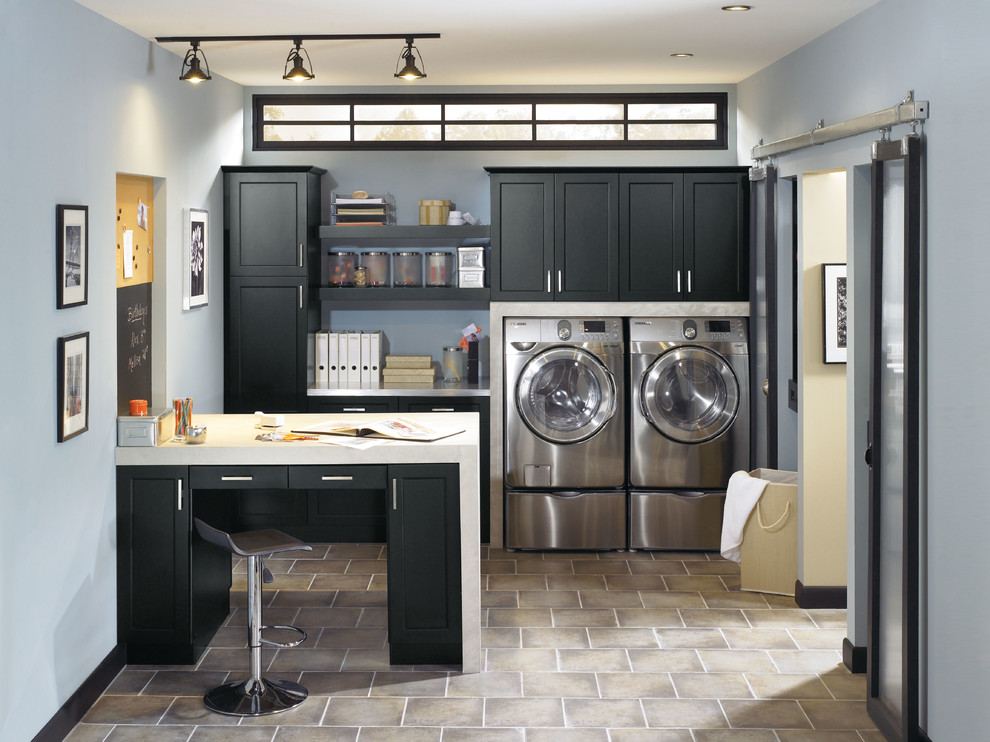 Inspiration for a timeless laundry room remodel in Other