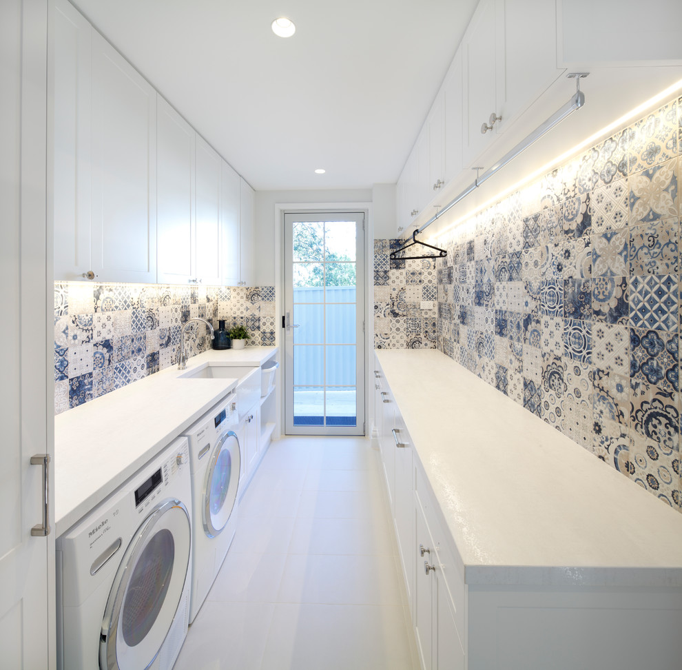 Design ideas for a traditional utility room in Sydney.