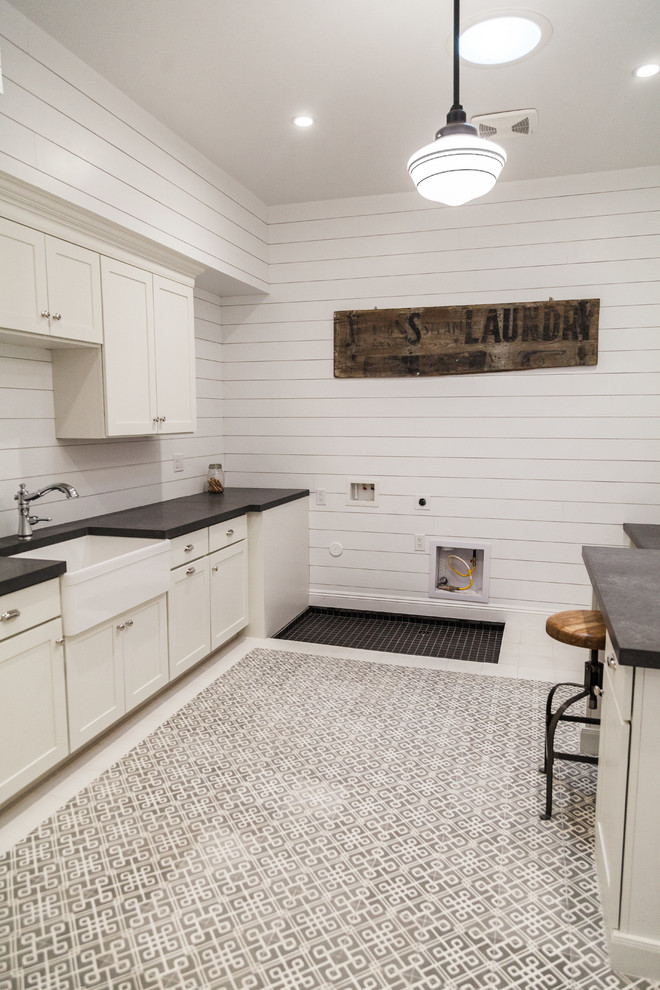 Inspiration for a timeless laundry room remodel in Phoenix