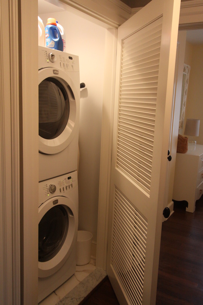 Laundry Closet Transitional Laundry Room New York by Wexford