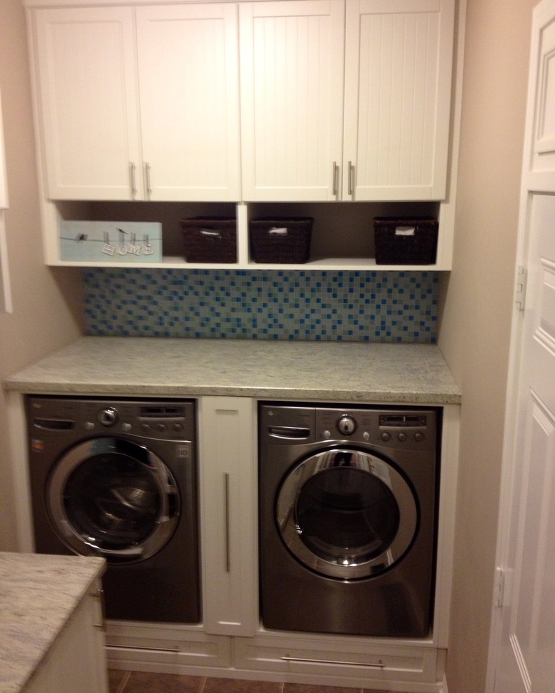 This is an example of a modern utility room in Orange County.