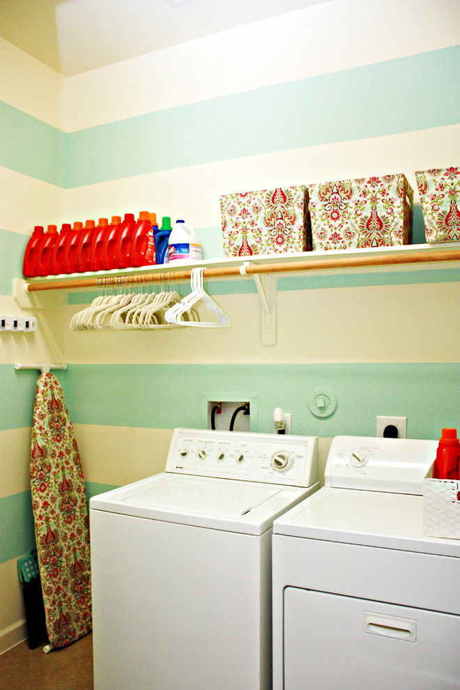 Inspiration for a laundry room remodel in Houston