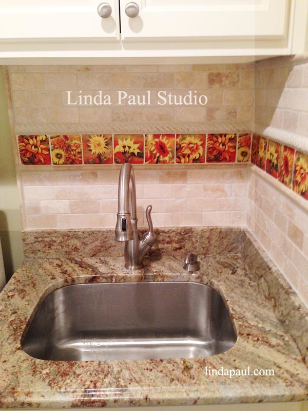 Small classic utility room in Denver with a submerged sink and granite worktops.