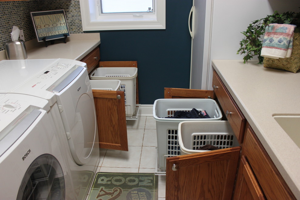 Inspiration for a timeless laundry room remodel in Kansas City