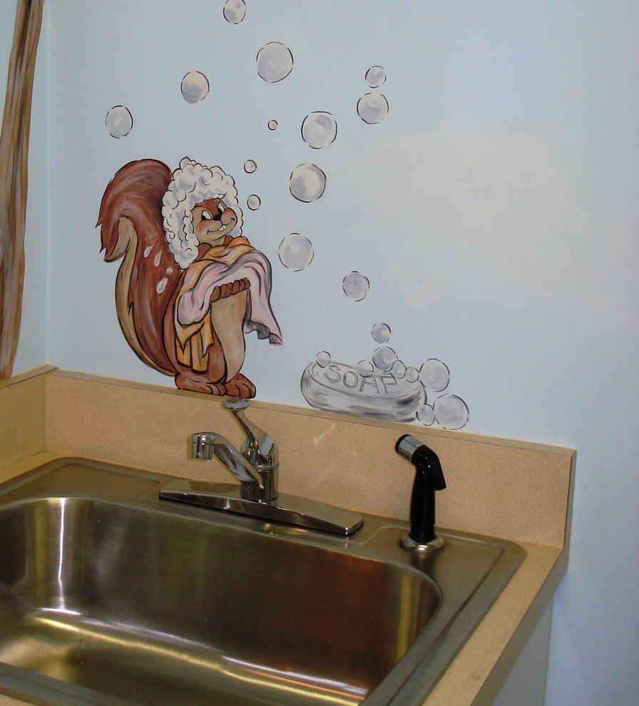 Laundry Room Mural Traditional Laundry Room Raleigh by Houzz