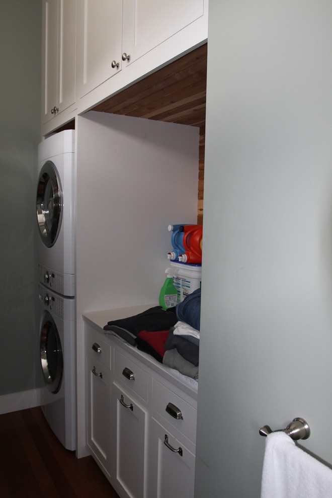 Inspiration for a timeless laundry room remodel in Portland Maine