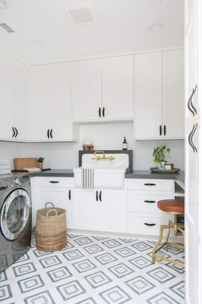 Laundry Room Beach Style Laundry Room Orange County by Shop