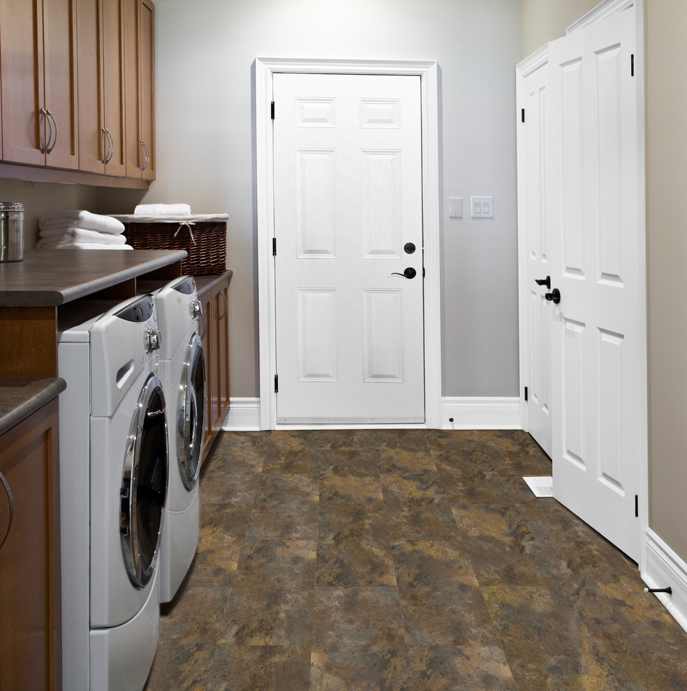 Laundry Room Vinyl Flooring Traditional Laundry Room San