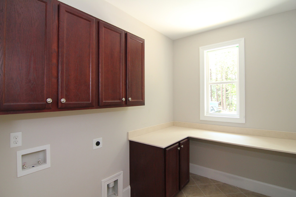 Laundry Room with Countertop - Transitional - Laundry Room - Raleigh ...