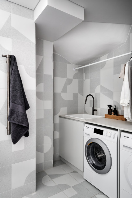 Laundry - Scandinavian - Laundry Room - Sydney - by schemes & spaces
