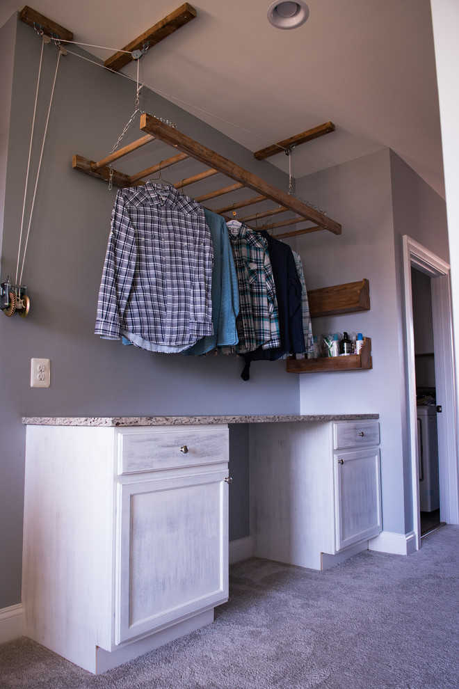 Inspiration for a country laundry room remodel in DC Metro