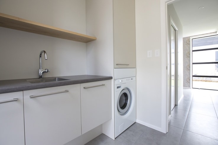 Design ideas for a contemporary utility room in Auckland.