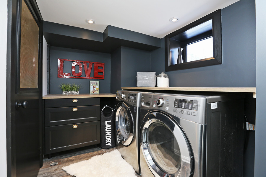Main Industrial Laundry Room Toronto by Homegirl Renovation