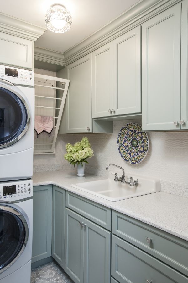 Inspiration for a contemporary laundry room remodel in Boston