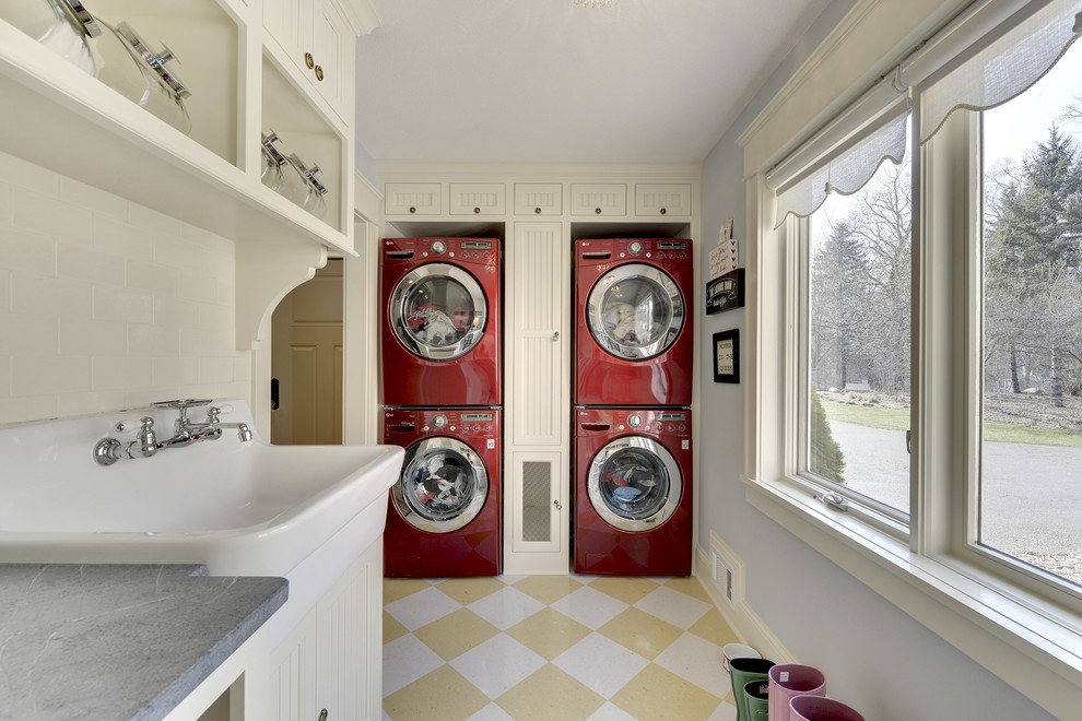 Inspiration for a timeless laundry room remodel in Minneapolis