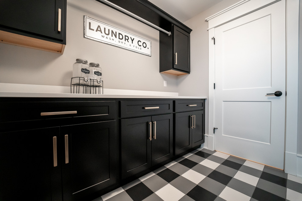 Modern Farmhouse Valparaiso Farmhouse Laundry Room Chicago by