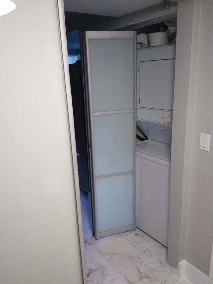 Modern Glass Closet Doors Sliding, BiFold, Barn Modern Laundry