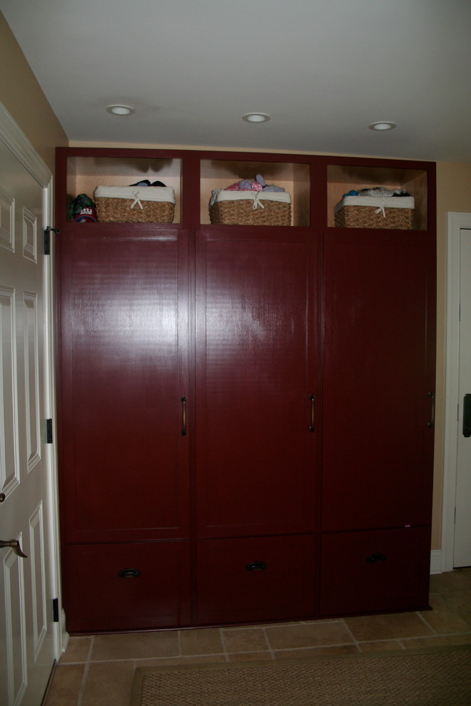 Mudroom lockers with doors Traditional Laundry Room New York Houzz