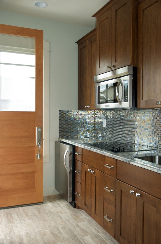 This is an example of a contemporary utility room in Austin.