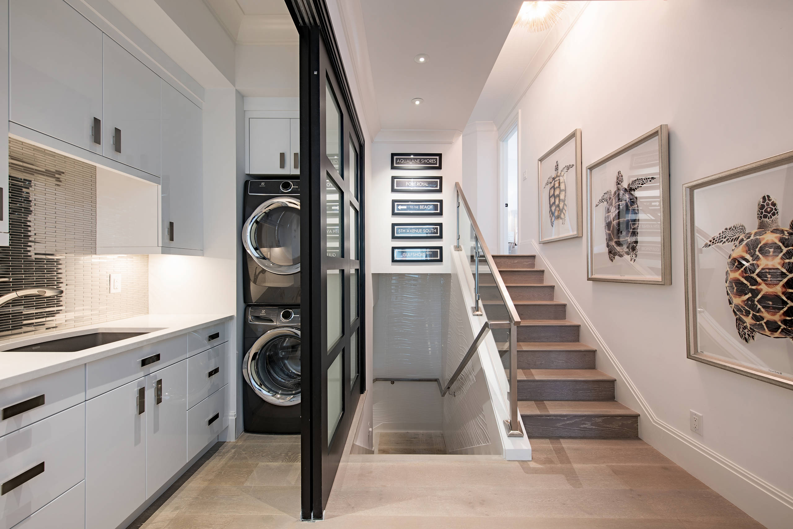 Hallway laundry storage hotsell