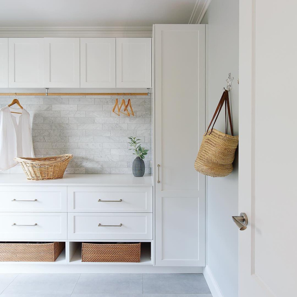 Photo of a coastal utility room in Sydney.