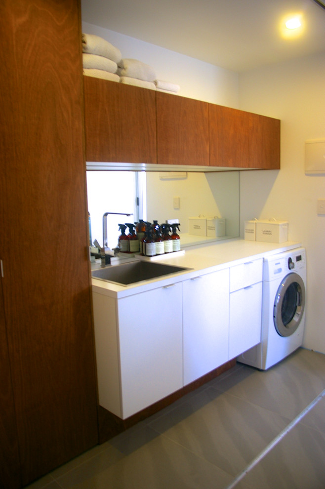Neerim House Contemporary Laundry Room Brisbane by Skale