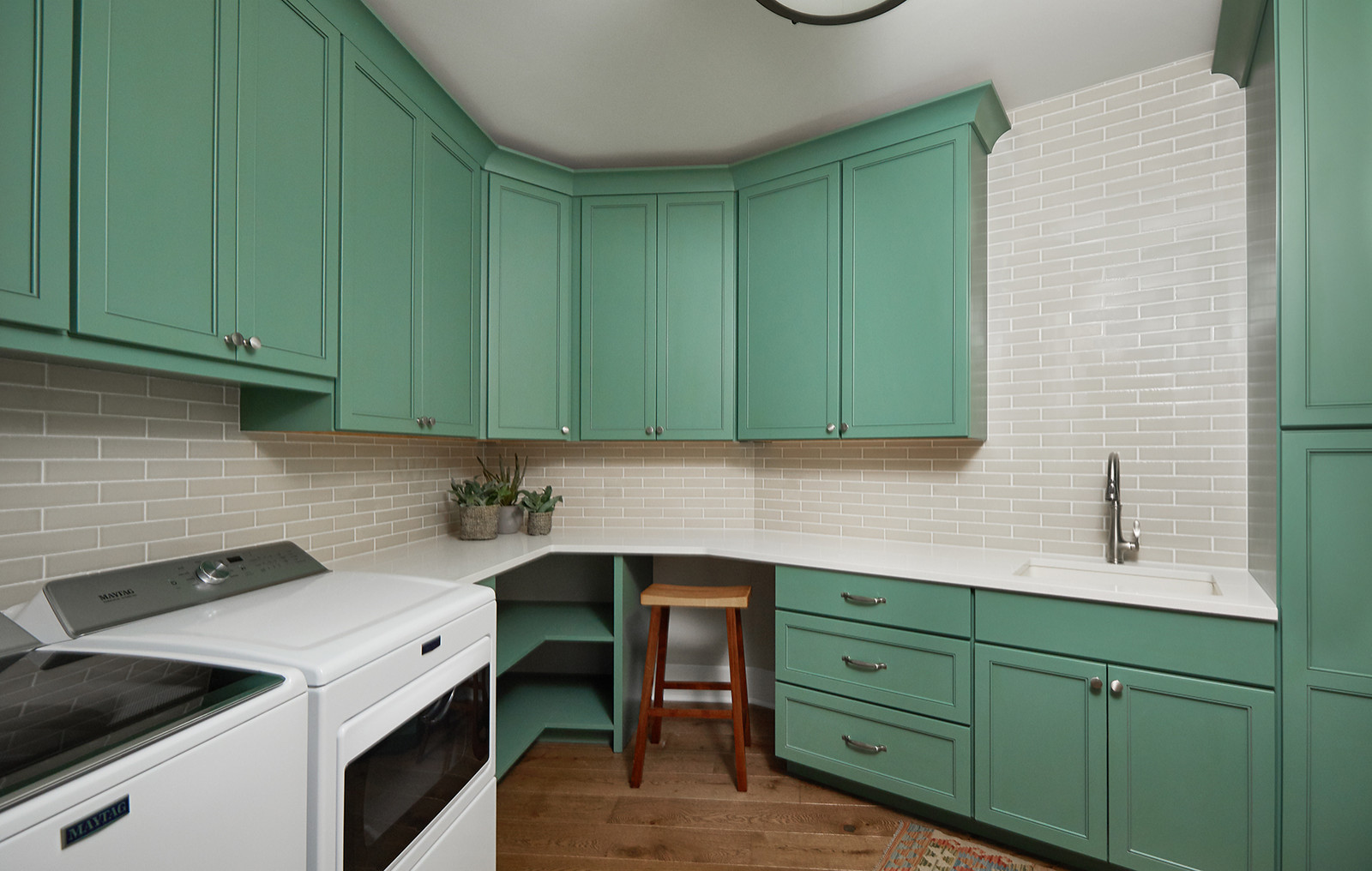 Sage green kitchen with shaker cabinets in a renovated 1880s house,  Minneapolis, Minnesota [2500x1667] : r/RoomPorn