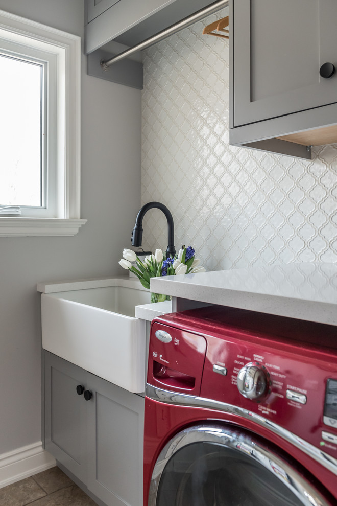 Design ideas for a traditional utility room in Toronto.