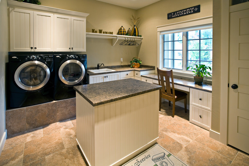 Inspiration for a timeless laundry room remodel in Other