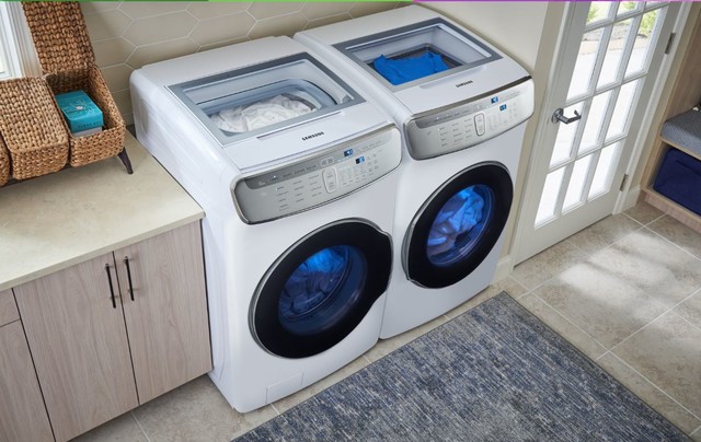 Samsung Electric FlexWash Washer & FlexDry Dryer With Steam - Modern -  Utility Room - Other - by Appliance Factory & Mattress Kingdom | Houzz UK