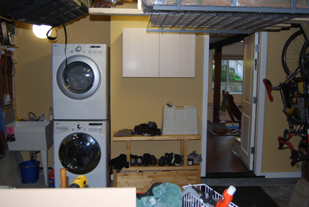 SF Downstairs Conversion A Contemporary Laundry Room San