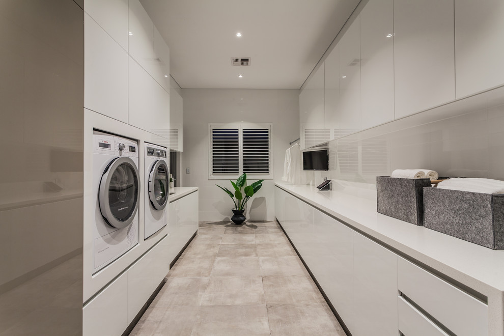 South Perth Custom Build Contemporary Laundry Room Perth by