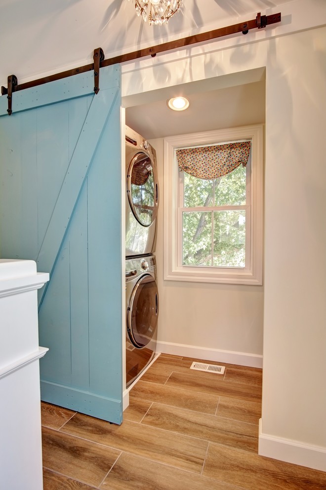 Inspiration for a laundry room remodel in Minneapolis