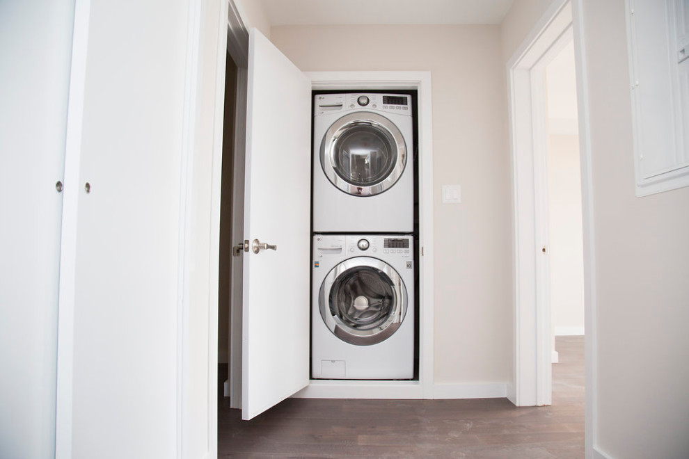 Stacked Laundry - Contemporary - Laundry Room - Philadelphia - by ...