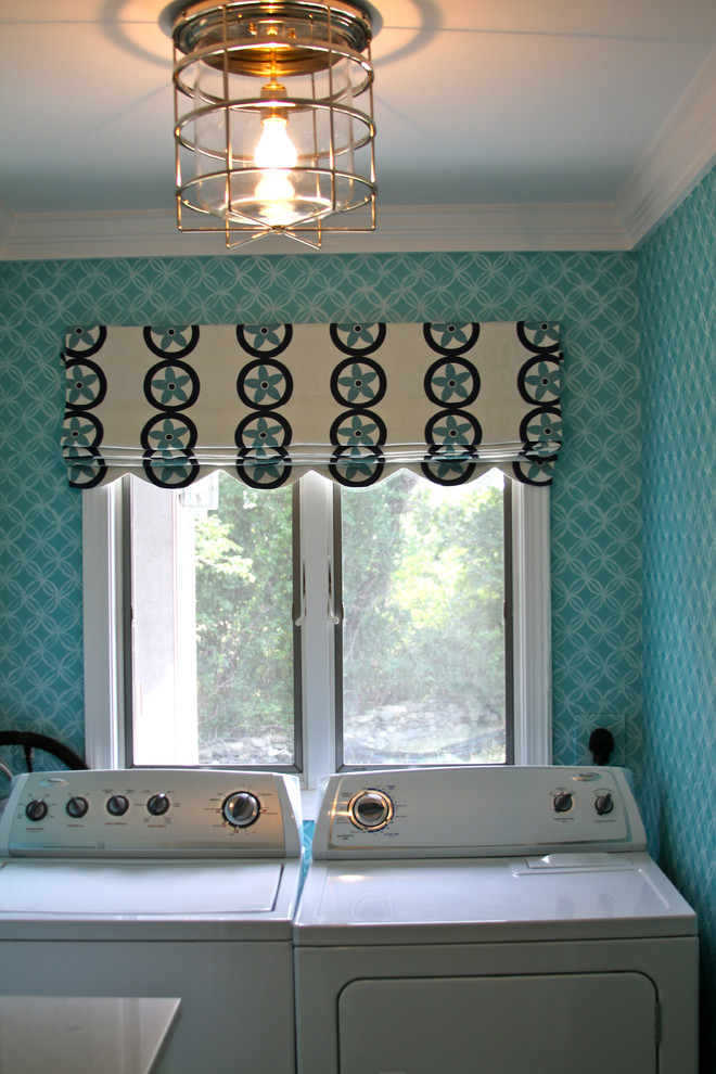This is an example of a beach style utility room in Providence.