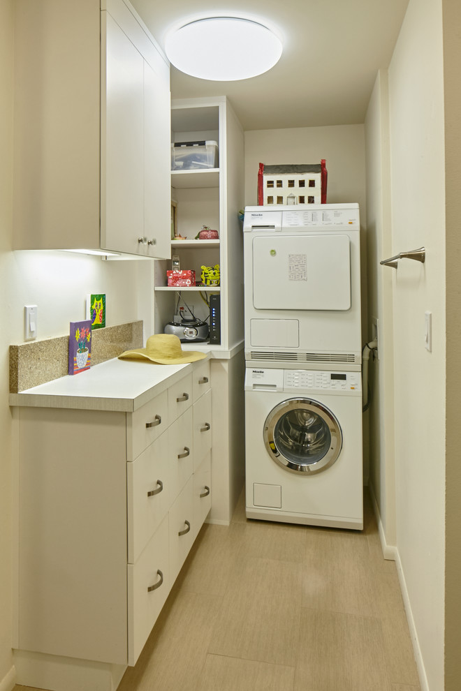 SW Condo Contemporary Laundry Room Portland by Celeste Lewis