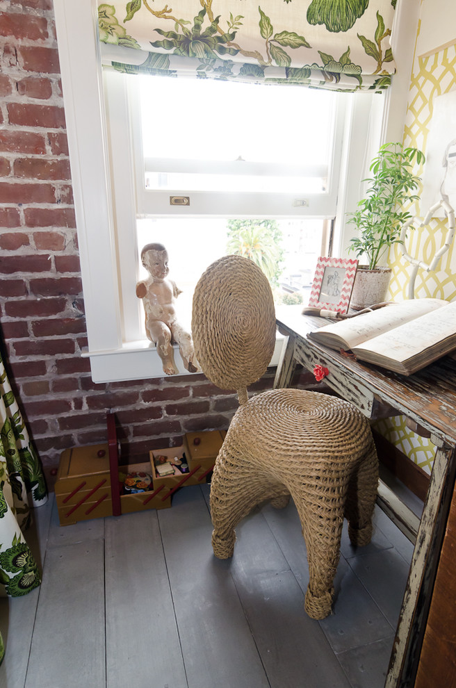 This is an example of a bohemian utility room in San Francisco.