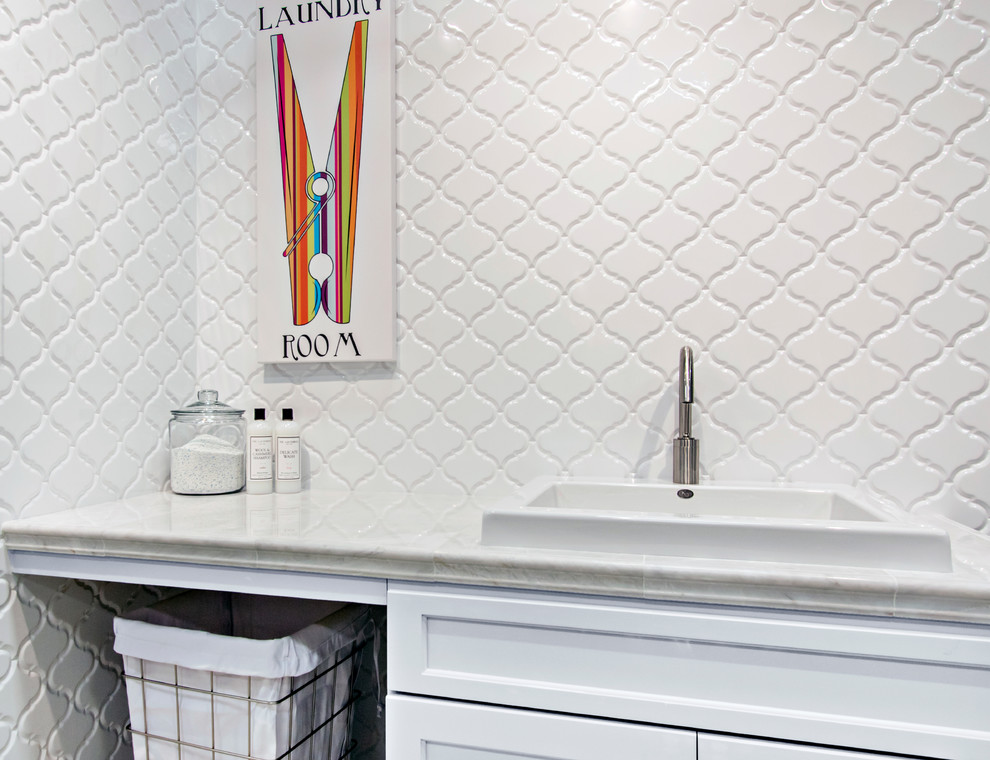 The Tile Shop Brentwood, MO Shabbychic Style Laundry Room St