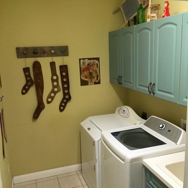 Foto på en funkis tvättstuga
