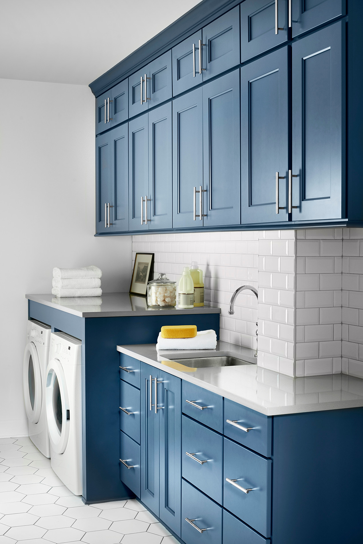20 Blue Laundry Room Ideas You'll Love   April, 20   Houzz
