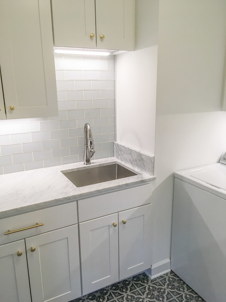Transitional Laundry Room Remodel - Traditional - Laundry Room ...
