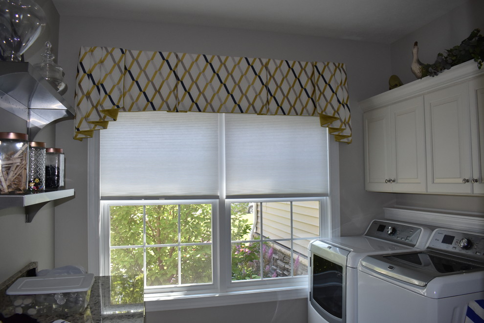 Valances Transitional Laundry Room Cleveland by Well Dressed