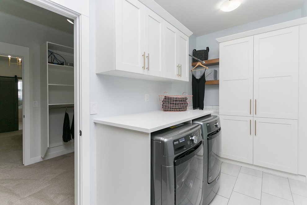 Vancouver Crescent Custom Home Modern Laundry Room by Alair Homes