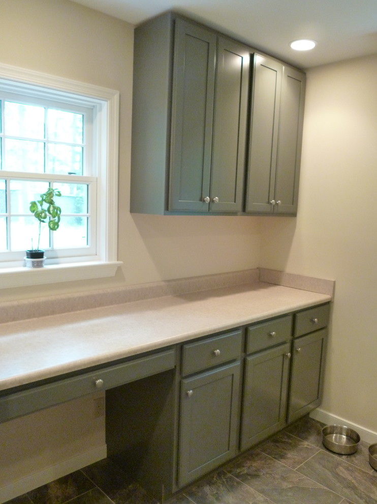 Transitional laundry room photo in Other