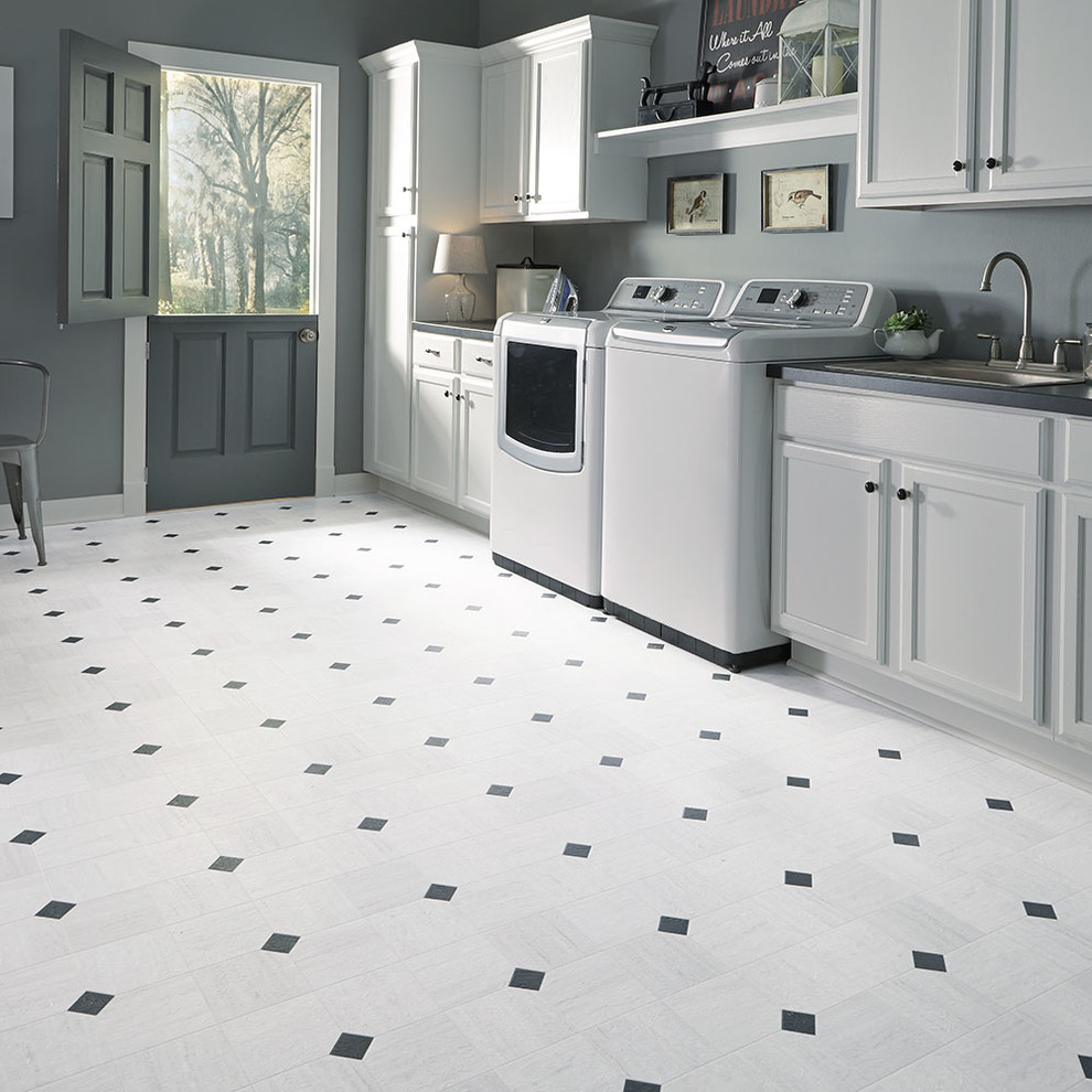Vinyl Traditional Laundry Room New York by Absolute Flooring
